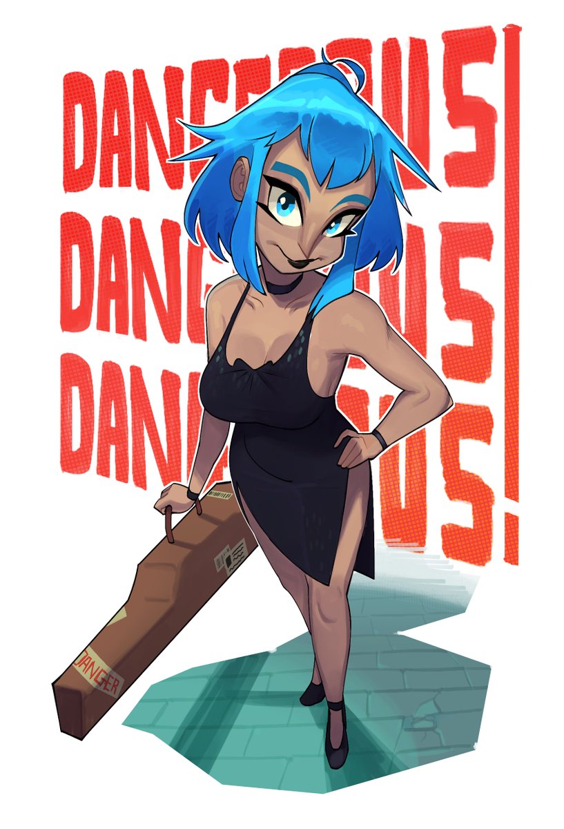 「maybe she's dangerous」|Dookieのイラスト
