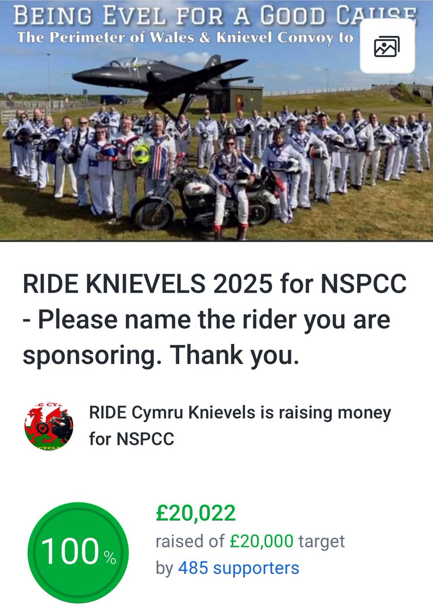 ⓇⒾⒹⒺ CYMRU MCC Evel Knievels charity event tweet media