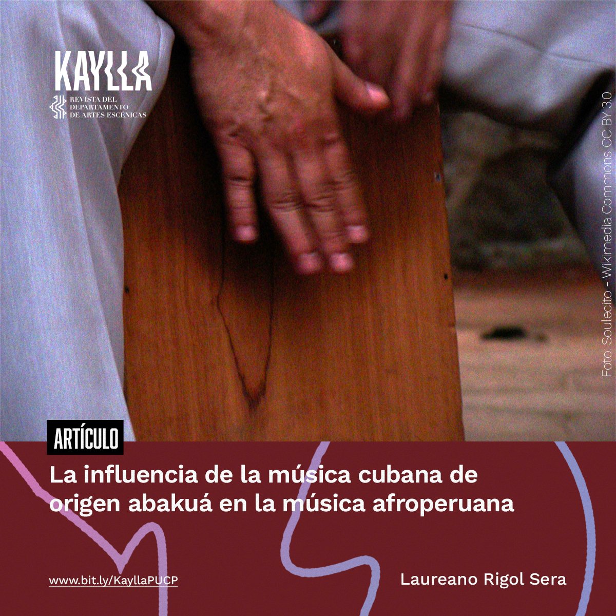 KayllaRevista's tweet photo. 📚Lee el artículo "La influencia de la música cubana de origen abakuá en la música afroperuana" por Laureano Rigol Sera (@esmusicaPUCP) en el Dossier de Kaylla N° 3.

🔗https://t.co/p3Ls8BniXl @Fares_PUCP https://t.co/luO21fhUwU