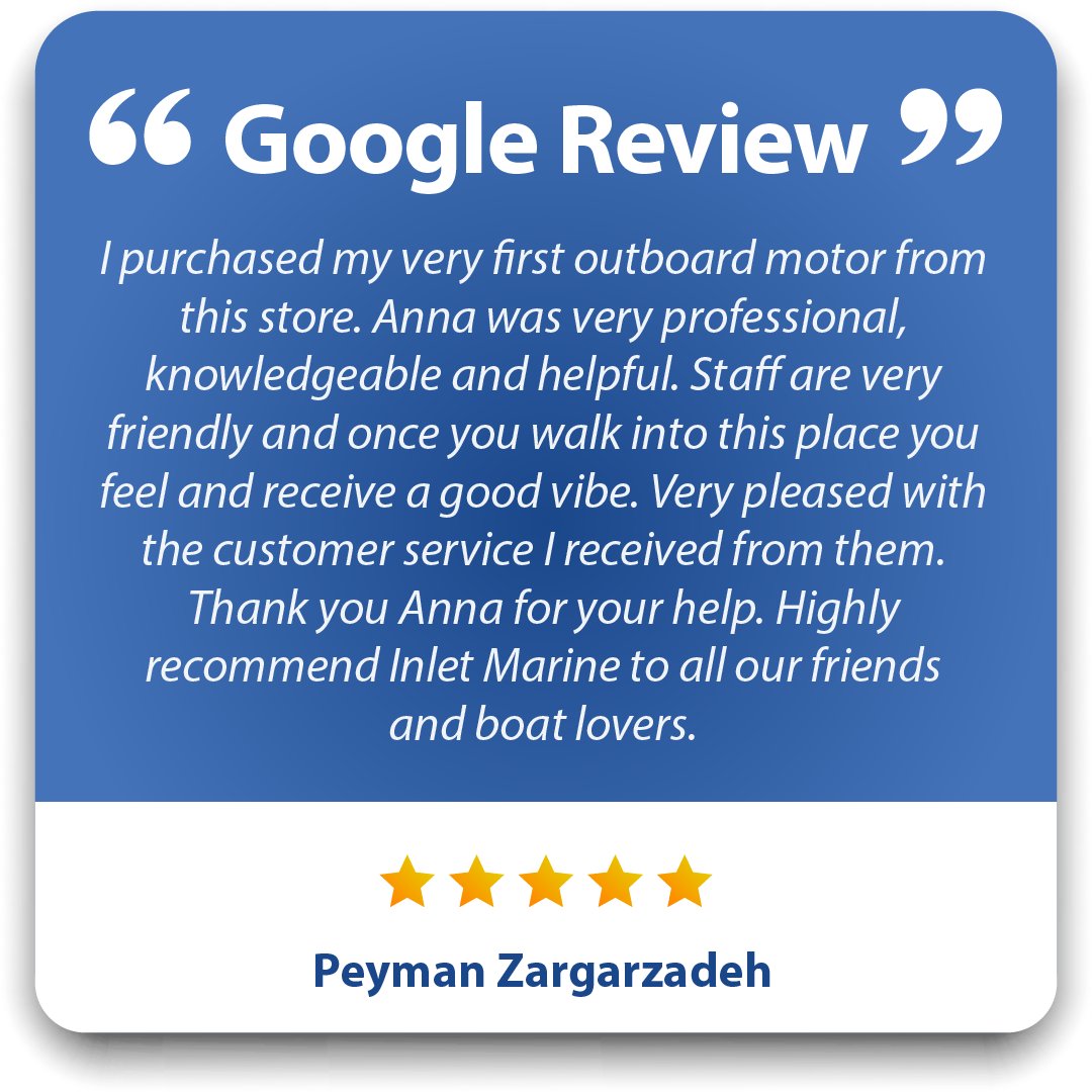 Inlet_Marine's tweet image. Huge thanks to Peyman Zargarzadeh for sharing his fantastic experience! 👍 Our team is dedicated to finding your perfect boating solution. 🚤 Had a great experience with us? Share your story in the comments! #InletMarine #CustomerStory #BoatingBC