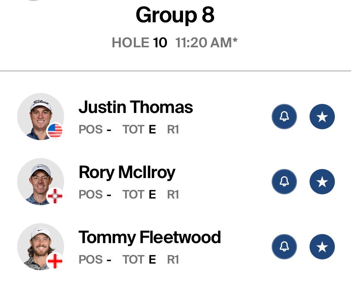 JTLegion_'s tweet photo. 🚨#TEETIMES are out for the 1st two rounds of the @TruistChamp and we have ourselves one HELL of a group! I can’t wait for this. Most everyone has JT and Rory as a favorite this week!

Let’s have a week boys!
@TrackingRory 
@FleetwoodLegion https://t.co/qhfG7yG6ac