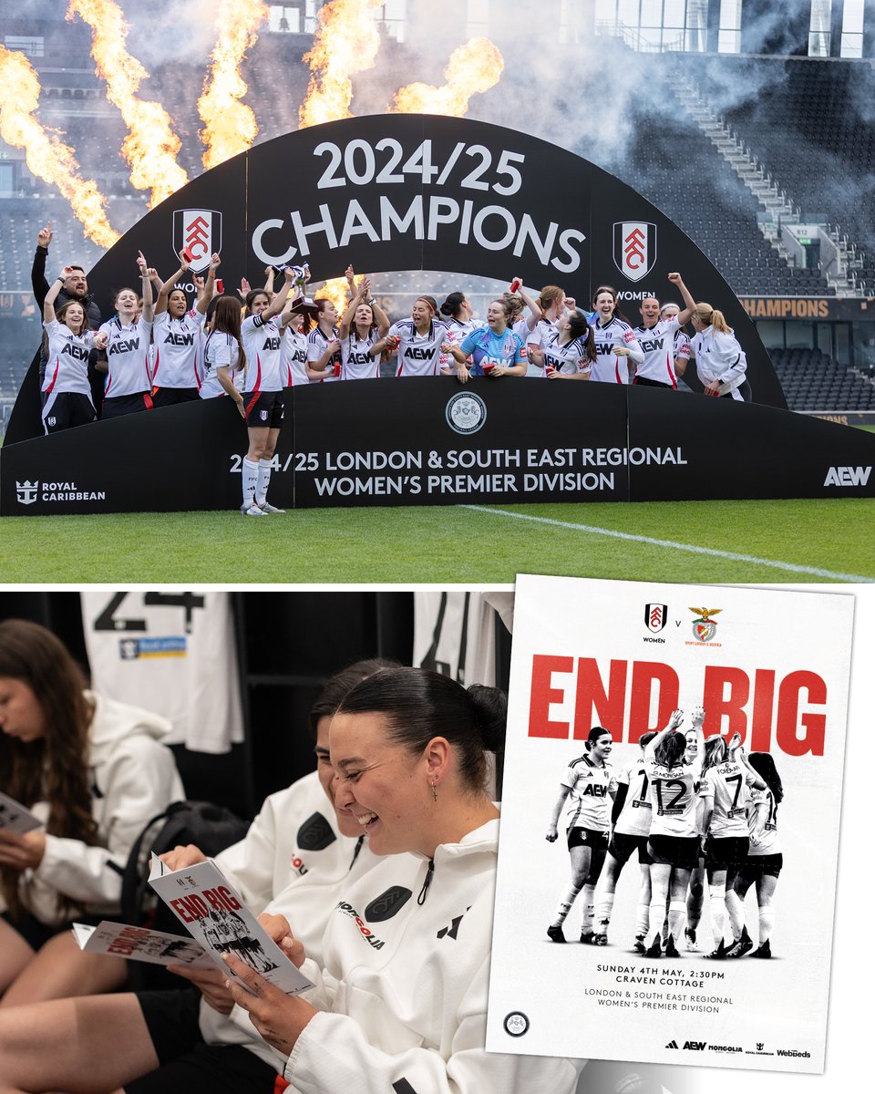 Congratulations to the 2024/25 League Champions, <a href="/FulhamFCWomen/">Fulham FC Women</a> I hope that you all enjoyed the programme! 😀