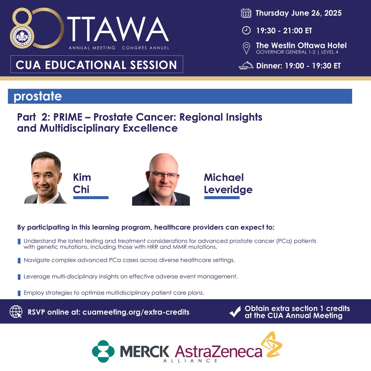 Canadian Urological Association (@canurolassoc) on Twitter photo Join us on June 26, right before the official launch of #CUA25 #LearnandEarn xtra Sec. 1 Group Credits.
Dinner served 7pm. Attendance is free but RSVP required >> click here cuameeting.org/extra-credits/ For + info: registration@cua.org
<a href="/_TheUrologist_/">Mike Leveridge</a> #RCC #PC <a href="/Merck/">Merck</a> <a href="/AstraZeneca/">AstraZeneca</a> Join us on June 26, right before the official launch of #CUA25 #LearnandEarn xtra Sec. 1 Group Credits.
Dinner served 7pm. Attendance is free but RSVP required >> click here cuameeting.org/extra-credits/ For + info: registration@cua.org
<a href="/_TheUrologist_/">Mike Leveridge</a> #RCC #PC <a href="/Merck/">Merck</a> <a href="/AstraZeneca/">AstraZeneca</a>