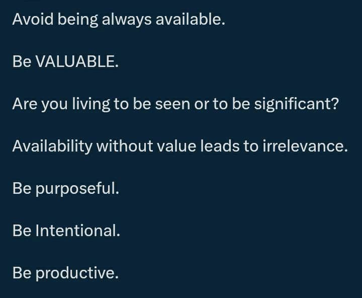 Value exists in things that are scarce. Scarcity adds a sense of mystery.  Power is born out of mystery.