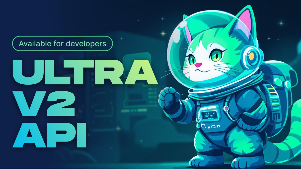 Ultra v2 is now available by API ⚡ The Jupiter Ultra API supports all Ultra  features on https://t.co/rTFx9msu6U, with zero RPC and zero configs  required to integrate a full end-to-end swap functionality