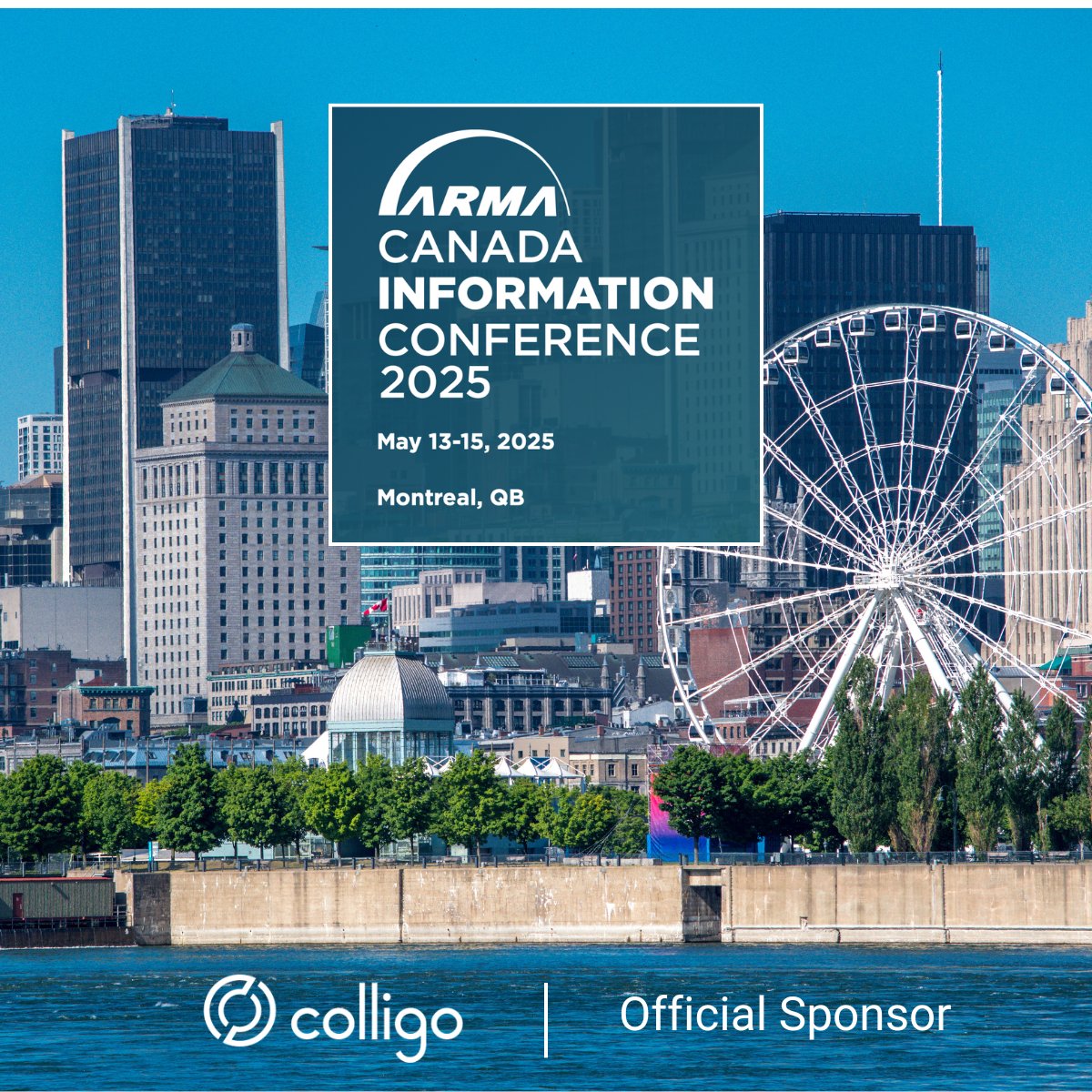 Colligo (@colligo) on Twitter photo Colligo is proud to sponsor the <a href="/ARMACanada/">ARMA Canada</a> Information Conference 2025!
Join us May 13–15 in Montréal for Canada's premier event on information governance, compliance, and records management.
#ARMA2025 #RecordsManagement #Colligo #Compliance
<a href="/ARMA_INT/">ARMA International</a> Colligo is proud to sponsor the <a href="/ARMACanada/">ARMA Canada</a> Information Conference 2025!
Join us May 13–15 in Montréal for Canada's premier event on information governance, compliance, and records management.
#ARMA2025 #RecordsManagement #Colligo #Compliance
<a href="/ARMA_INT/">ARMA International</a>