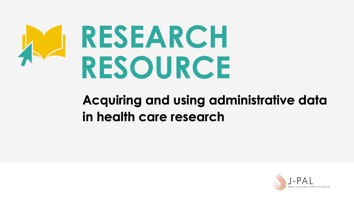 J-PAL North America (@jpal_na) on Twitter photo Health care data is especially sensitive & challenging for researchers to acquire. A <a href="/JPAL_NA/">J-PAL North America</a> #ResearchResource provides guidance on acquiring & working with administrative health care data under HIPAA⚕️: j-p.al/btn Health care data is especially sensitive & challenging for researchers to acquire. A <a href="/JPAL_NA/">J-PAL North America</a> #ResearchResource provides guidance on acquiring & working with administrative health care data under HIPAA⚕️: j-p.al/btn
