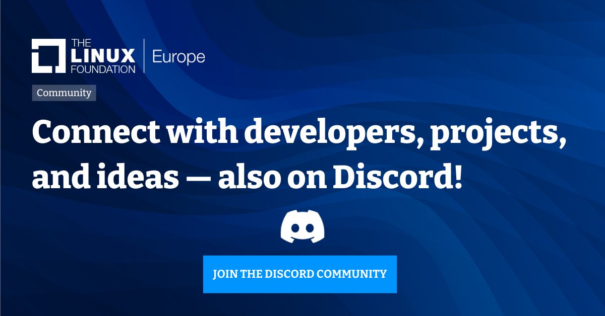 Connect with developers, projects, and ideas—join the LF Europe Discord now! hubs.la/Q02X5Jts0