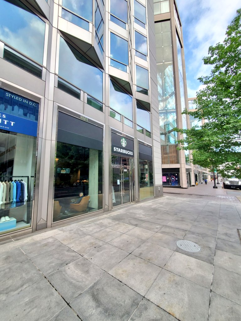 Penn Quarter Living (@pqliving) on Twitter photo The new Starbucks at 1000 Connecticut Ave NW in <a href="/GoldenTriDC/">Golden Triangle BID</a> just above K St NW is almost open. Still working the kinks out per the sign on the front door. Farragut Square lingerers will now have 5 (!) chain coffee shops to choose from. The new Starbucks at 1000 Connecticut Ave NW in <a href="/GoldenTriDC/">Golden Triangle BID</a> just above K St NW is almost open. Still working the kinks out per the sign on the front door. Farragut Square lingerers will now have 5 (!) chain coffee shops to choose from.