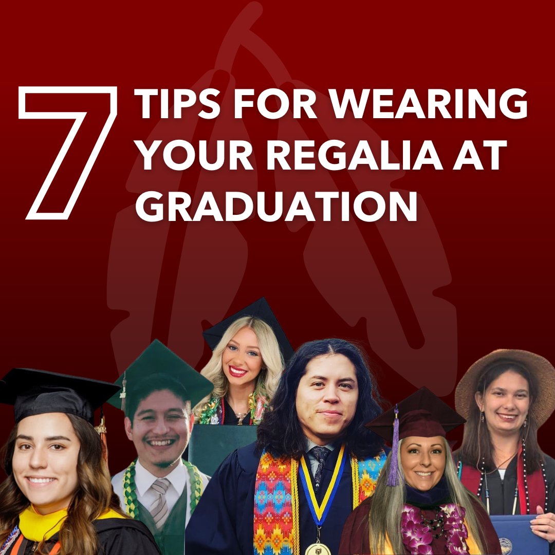 IndianAffairs's tweet image. 🎓 Graduation is a moment of pride. Here are 7 tips for Native students (and allies) to help protect the right to wear regalia this graduation season.
#NativeGrad #RegaliaRights #EducationJustice