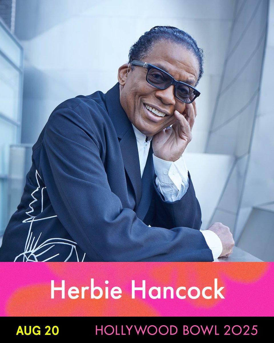 herbiehancock's tweet image. Single day tickets are now available for Herbie's show at the Bowl this Summer on August 20th. Find them here: bit.ly/HB25HHK 🎹