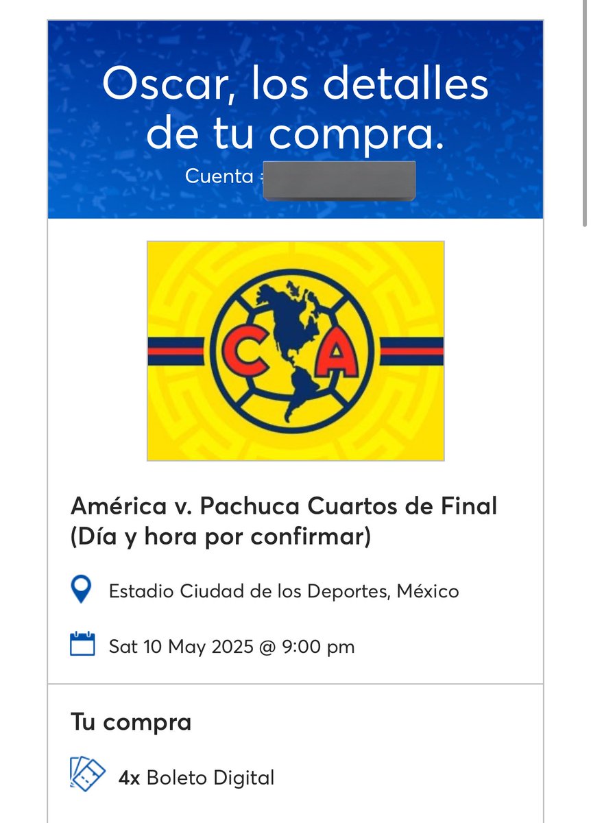 Para festejar que vamos a jugar para ir al Mundial de Clubes 🦅💛💙🦅

Requisitos:

• Seguirme🤝
• Dar RT a este post🔁
• Dar like a este post❤️
• Comentar su pronóstico para el marcador global de esta serie💬

El viernes elegiré a dos personas que ganarán 1 pase doble🎟️🎟️