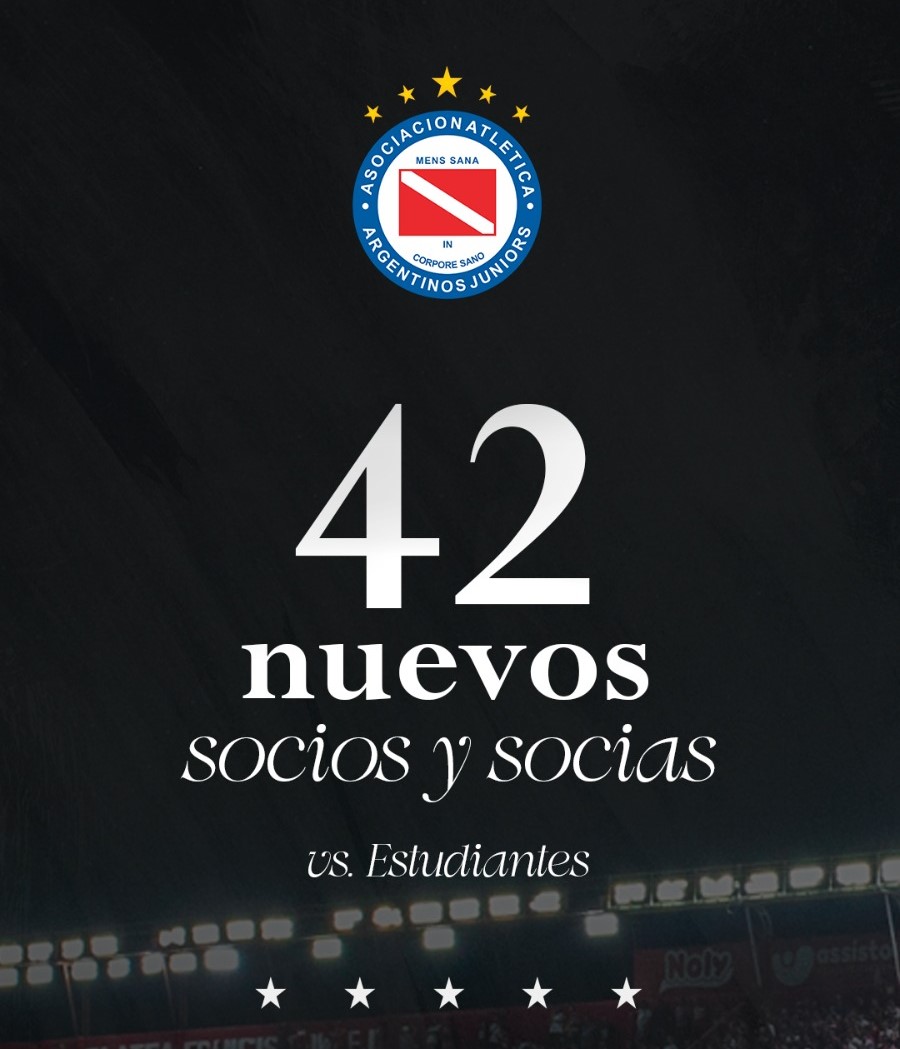 Oficina de Socios y Socias AAAJ (@sociosaaaj) on Twitter photo #AAAJ 💳 Le damos la bienvenida a los nuevos socios y socias de <a href="/AAAJoficial/">Argentinos Juniors</a> que se asociaron en la previa del partido vs. Estudiantes.
📲 wa.me/5491137630888
🌐 sedevirtual.argentinosjuniors.com.ar/asociate
📩 socios@argentinosjuniors.com.ar #AAAJ 💳 Le damos la bienvenida a los nuevos socios y socias de <a href="/AAAJoficial/">Argentinos Juniors</a> que se asociaron en la previa del partido vs. Estudiantes.
📲 wa.me/5491137630888
🌐 sedevirtual.argentinosjuniors.com.ar/asociate
📩 socios@argentinosjuniors.com.ar