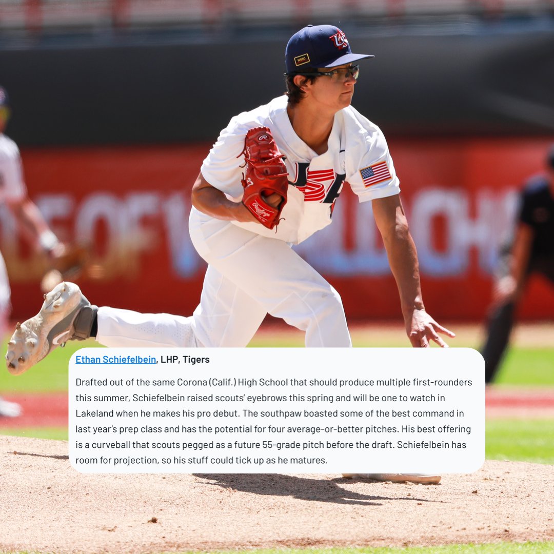 USA Baseball 18U (@usabaseball18u) on Twitter photo Ethan Schiefelbein is one of <a href="/BaseballAmerica/">Baseball America</a>'s top 10 Florida Complex League prospects to watch in 2025 👀 Ethan Schiefelbein is one of <a href="/BaseballAmerica/">Baseball America</a>'s top 10 Florida Complex League prospects to watch in 2025 👀