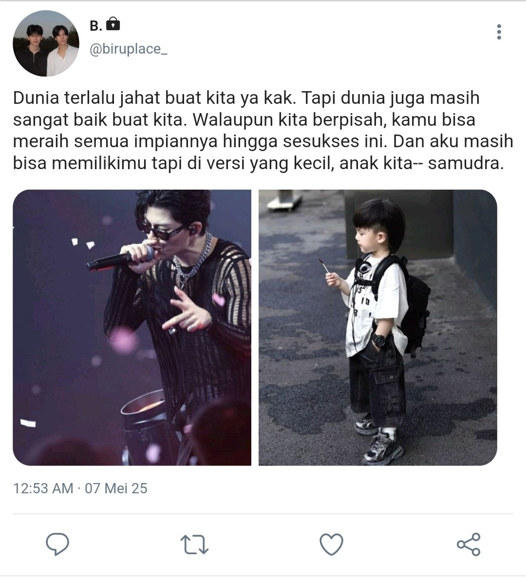 chaikamonjelly's tweet photo. Pondphuwin short au

•Birunya langit dan birunya samudra•

-- Biru (phuwin) gak mau egois. Dan langit (pond) hanya ingin menggapai impiannya. Tanpa tau, jika kekasihnya (biru) meninggalnya dengan membawa buah cinta mereka. https://t.co/xpmr1D4eiX