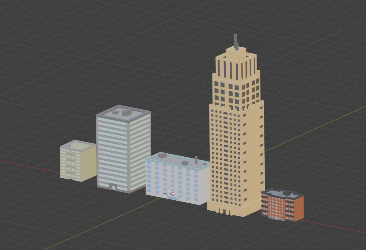 Voxel city assets