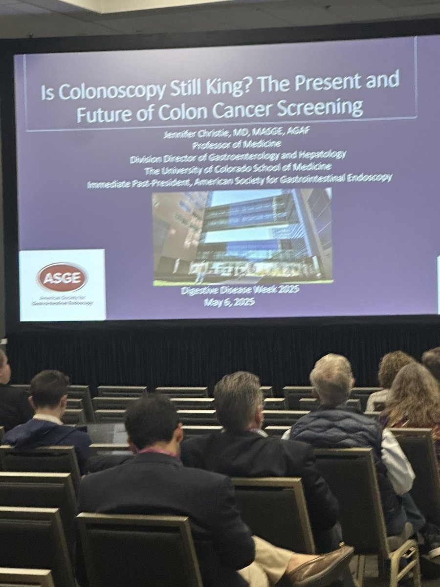 BilalMohammadMD's tweet image. Tour de force on the present &amp;amp; future of #CRCscreening as well as importance of advocacy to improve #CRCscreening by the incredible @JChristieMD 

#DDW2025 @DDWMeeting