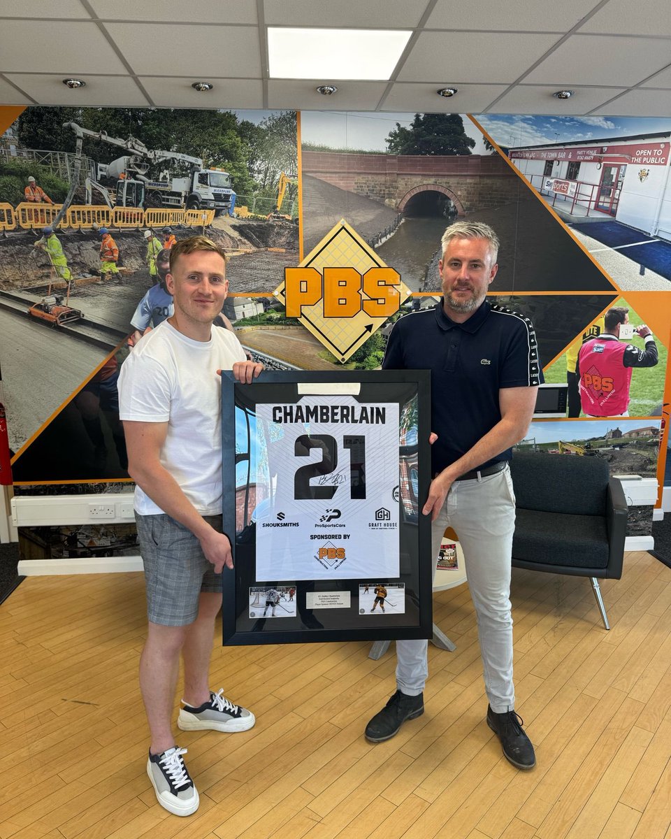 PBS Construction Ltd (@pbsconstruct) on Twitter photo Great to have <a href="/bobbychambo1995/">Bobby Chamberlain</a> pop by the office to present our MD, Glenn, with a signed, framed shirt from the <a href="/hullseahawks/">Hull Seahawks</a> season just finished. We look forward to sponsoring Bobby and watching him and the team in action again next season ๐ Great to have <a href="/bobbychambo1995/">Bobby Chamberlain</a> pop by the office to present our MD, Glenn, with a signed, framed shirt from the <a href="/hullseahawks/">Hull Seahawks</a> season just finished. We look forward to sponsoring Bobby and watching him and the team in action again next season ๐