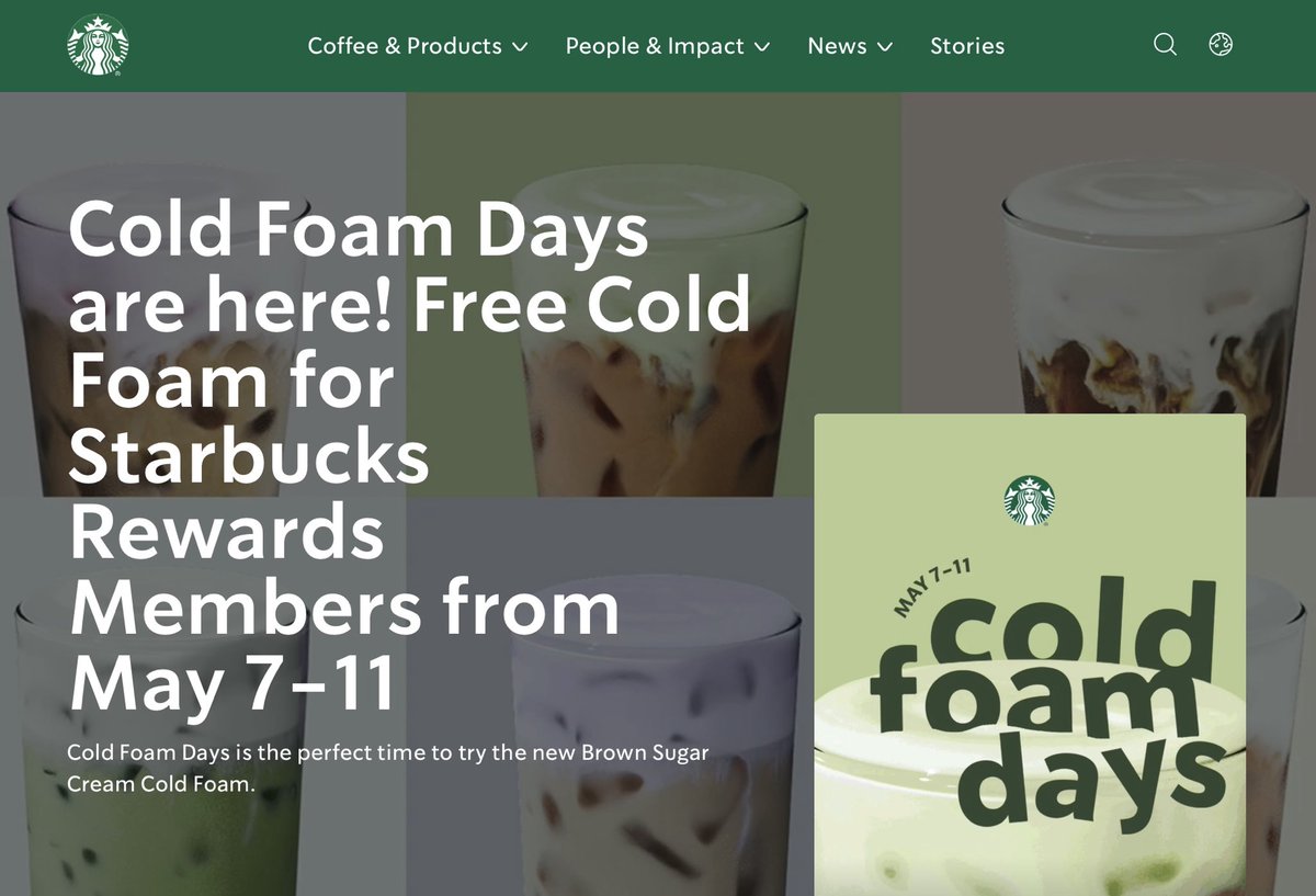 Deal 4 Rewards Members at Starbuck’s