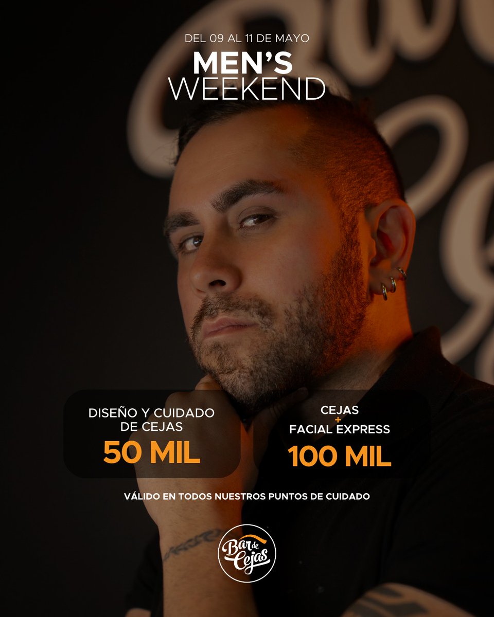 bardecejaspy's tweet photo. 💥 LLEGÓ NUESTRO SEGUNDO MEN’S WEEKEND 💥
🗓️ Del 09 al 11 de mayo

Porque ellos también merecen verse y sentirse bien 😎

🔹 Diseño y Cuidado de Cejas con Hilo – Gs. 50.000
🔹 Diseño y Cuidado con Hilo + Facial Express – Gs. 100.000 https://t.co/gfW7KrPWDP