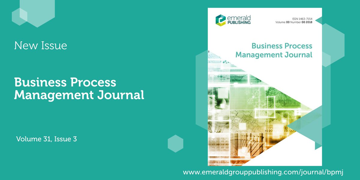 ⭐ New Issue! ⭐ Business Process Management Journal has released its latest issue (31.3). Read more here: bit.ly/4k8usVi #journals #NewlyPublished #management #operations #Emerald