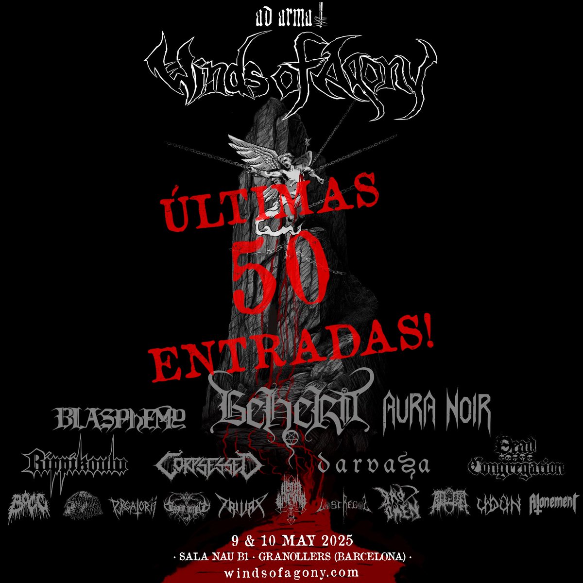 ‼️ Últimas entradas para el Winds Of Agony. Va en serio: entradium.com/es/events/wind…