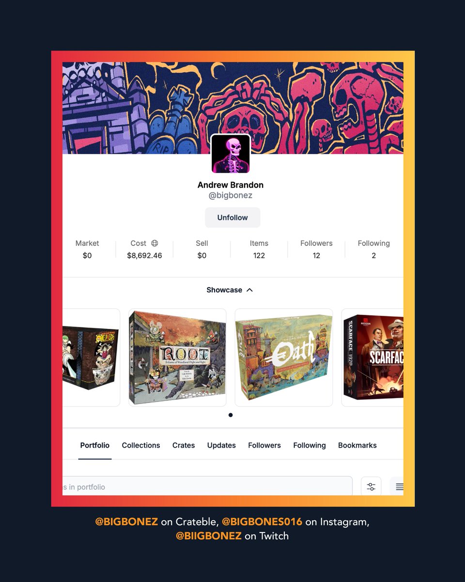 crateble's tweet photo. Champion Spotlight: Meet Andrew!
He collects everything from trading cards & vinyl to retro games & Warhammer—and he’s here to help new collectors get started.
Grail item? Warhammer: 40K Commander Deck.
Join him on Crateble.
#Crateble #Champion #Collectibles https://t.co/pQvAl6dF4B