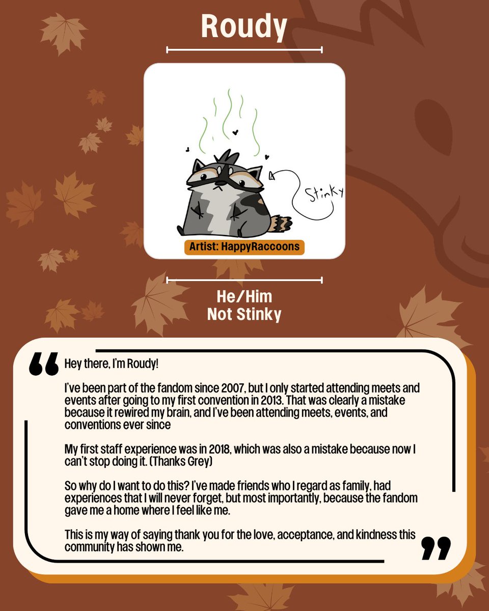 First on the director's block is the wonderful...

<a href="/RoudyRaccoon/">Roudy</a> !