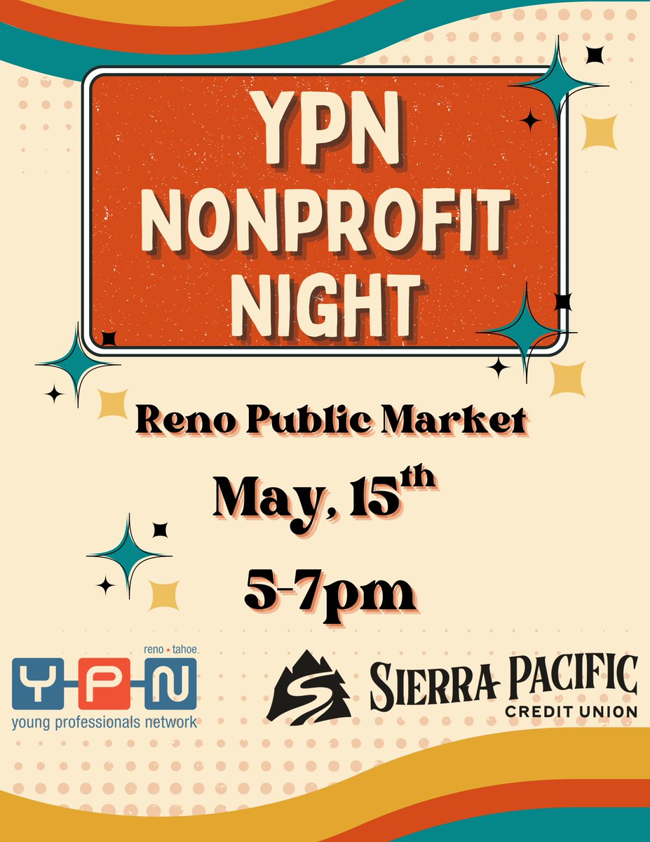 We’re excited to share that FIRST Nevada will be at the Annual Non-Profit Night, hosted by the Reno-Tahoe Young Professionals Network (YPN) at Reno Public Market on May 15th from 5 PM to 7 PM! 🎉 Join us and fellow non-profits for a night of connection and community!🤖💡