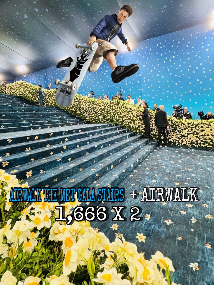 Tony Hawk stuns with an airwalk at the Met Gala...
