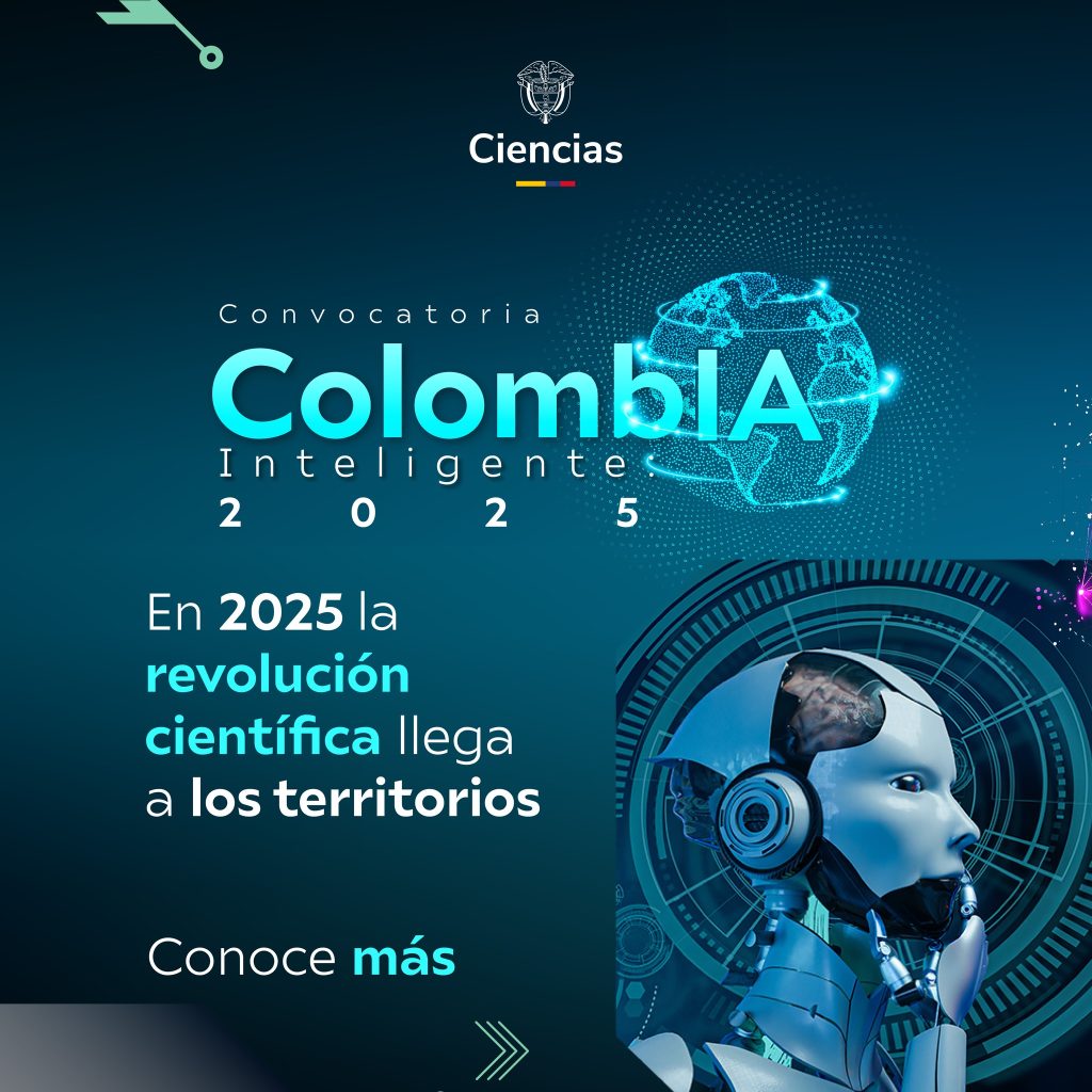 Conoce la Convocatoria ColombIA Inteligente para investigacion y desarrollo en Inteligencia Artificial, las Ciencias y Tecnologías Cuánticas en Colombia.
Recursos disponibles:* $20.000.000.000

👉 Consulta los términos de referencia y anexos en:
minciencias.gov.co/convocatorias/…