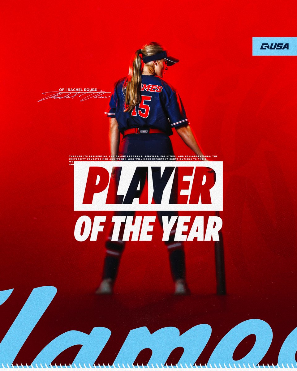 Rachel Roupe is the 2025 <a href="/ConferenceUSA/">Conference USA</a> Player of the Year!