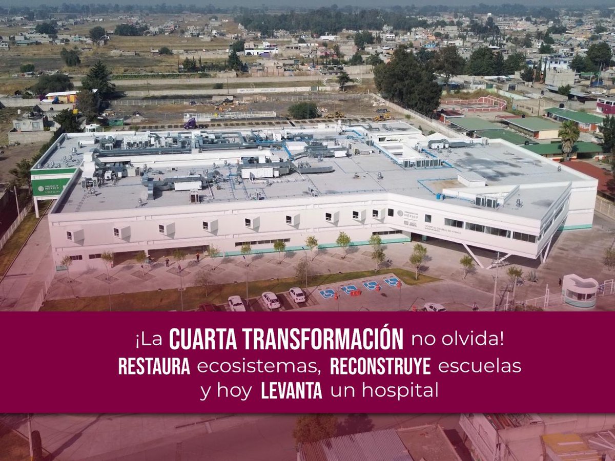 Secretaría de Bienestar (@bienestaredomx) on Twitter photo Con el apoyo del <a href="/GobiernoMX/">Gobierno de México</a>, en el #EdoMex se continúa fortaleciendo el sistema de salud. El nuevo Hospital General de #Atenco IMSS-Bienestar beneficiará a más de 1 millón de personas con acceso a servicios gratuitos de diversas especialidades médicas. #ElPoderDeServir Con el apoyo del <a href="/GobiernoMX/">Gobierno de México</a>, en el #EdoMex se continúa fortaleciendo el sistema de salud. El nuevo Hospital General de #Atenco IMSS-Bienestar beneficiará a más de 1 millón de personas con acceso a servicios gratuitos de diversas especialidades médicas. #ElPoderDeServir