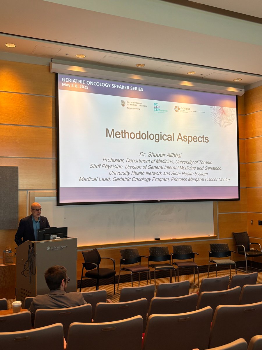 ACCESSlab (@accesslabubc) on Twitter photo Dr. Shabbir Alibhai (<a href="/UHN/">University Health Network</a>) discusses barriers and breakthroughs in trial access for older adults. How can we ensure inclusion in innovation? #GeriatricOncology #GeriOnc2025 Dr. Shabbir Alibhai (<a href="/UHN/">University Health Network</a>) discusses barriers and breakthroughs in trial access for older adults. How can we ensure inclusion in innovation? #GeriatricOncology #GeriOnc2025
