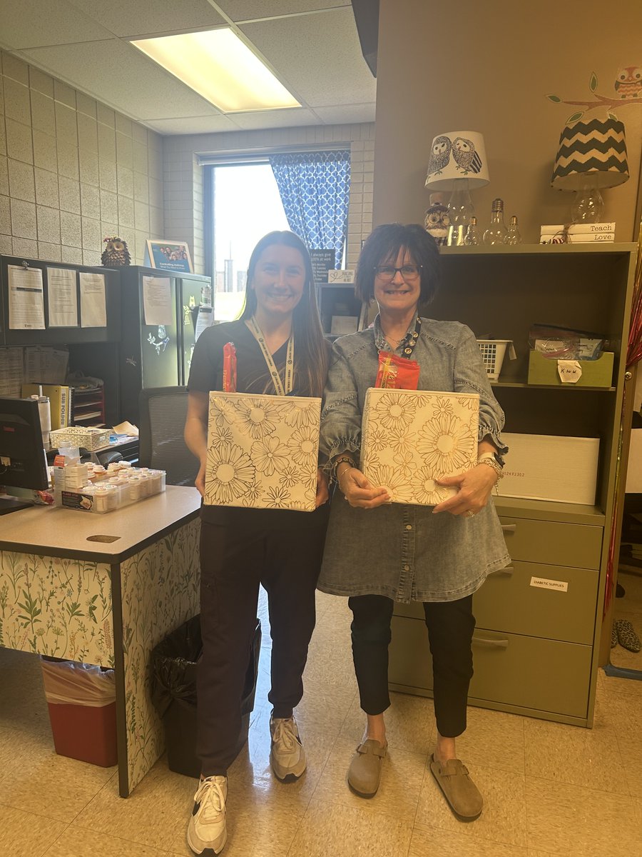 Thank you to Nurse Borlesch and Nurse Smith for caring and taking care of us at WMS 🥰! We truly appreciate your dedicated service. <a href="/WMSowls/">WMS Owls</a> #WindsorWay #NurseAppreciationDay