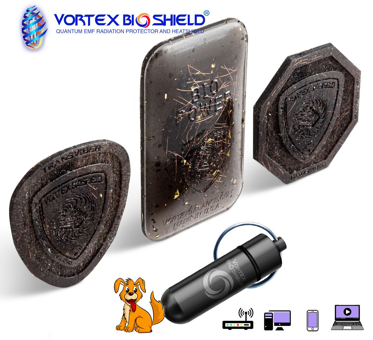 VortexEMF's tweet photo. 🐾✨ Protect the Ones You Love – Even the Furry Ones! ✨📵
EMFs don’t just affect you—they impact your pets too. That’s why Vortex BioShield has created the EMF Protection FOB for Pets + Anti-Radiation Stickers for all your essential devices!

👨‍👩‍👧‍👦🐶 Whether it’s your dog snoozing by the Wi-Fi router, your cat curled up near your laptop, or your smartphone always in your hand – invisible EMF radiation is all around us. But now there’s a natural, powerful way to help neutralize that chaos.

🖤 The sleek black harmonizing neutralizer is crafted to:
���Shield your pets’ delicate nervous systems
•Support their natural energy field
•Stick to your phones, tablets, laptops – effortlessly blending with your tech

🎯 Total coverage. Total peace of mind. For you and your loyal companions.

🛡️ Modern protection meets holistic energy balance.

🛒 Grab yours now → https://t.co/i9QAMhEW5i
#EMFProtection #PetWellness #ProtectYourPets #EMFShield #RadiationProtection #PetHealthMatters #LaptopRadiationShield #CellPhoneRadiationProtection #TabletRadiation