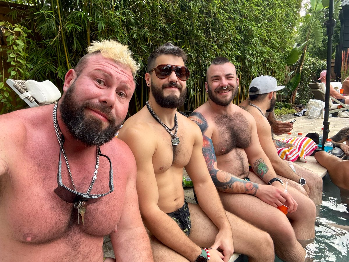 Parrow (@parrow_) on Twitter photo Gay pool party season has started! Once again even though with <a href="/joveyjove/">Pup Astro 🪐</a> and Puppy <a href="/Gym_Shrew/">Pup Hazel; Goer of Gyms</a> making sure to cover me in spf 100, I immediately turn red! 🤷🏻♂️ but I do love pool parties. Gay pool party season has started! Once again even though with <a href="/joveyjove/">Pup Astro 🪐</a> and Puppy <a href="/Gym_Shrew/">Pup Hazel; Goer of Gyms</a> making sure to cover me in spf 100, I immediately turn red! 🤷🏻♂️ but I do love pool parties.