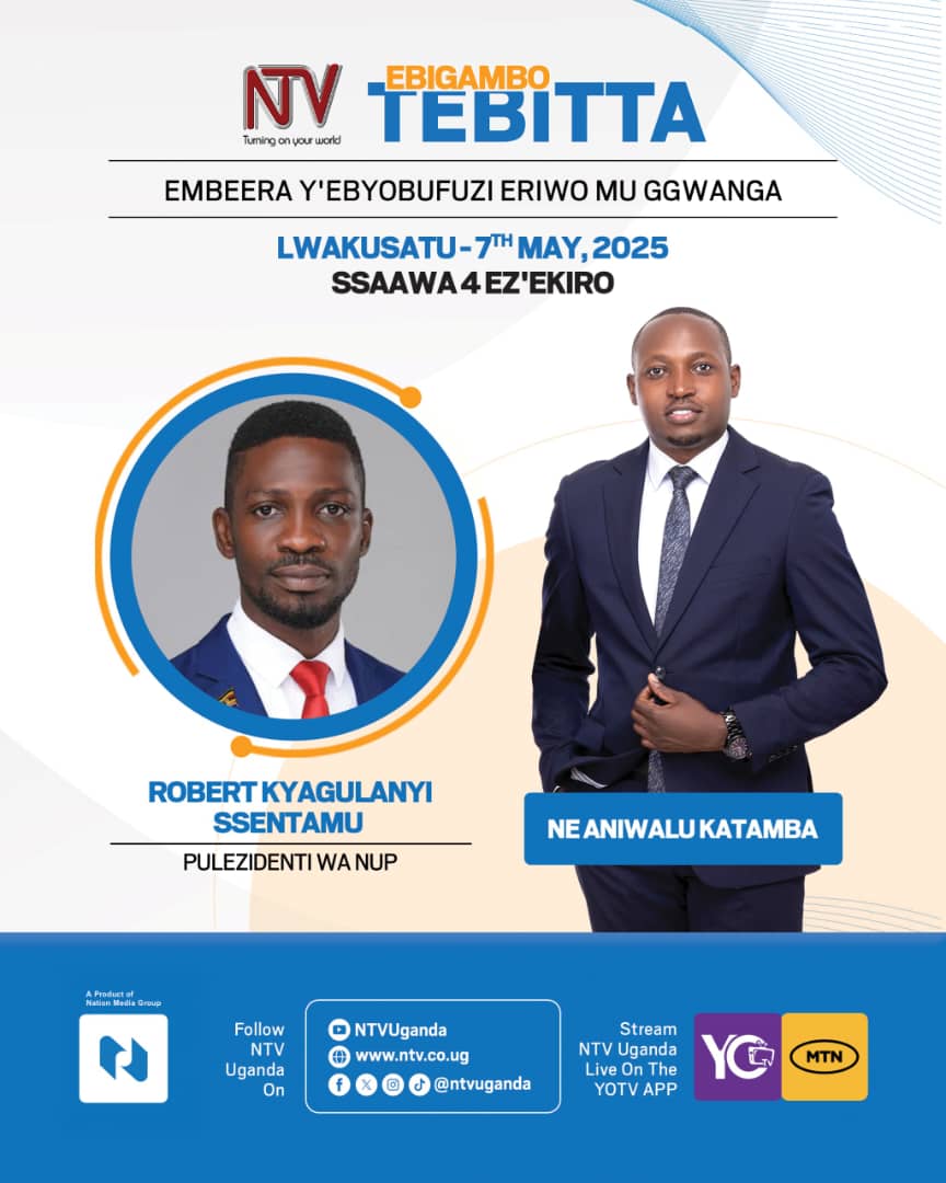 #EbigamboTebitta: Tosubwa Omukulembeze w'ekibiina ki <a href="/NUP_Ug/">National Unity Platform</a>, <a href="/HEBobiwine/">BOBI WINE</a> nga ayogera ku mbeera y'ebyobufuzi mu ggwanga