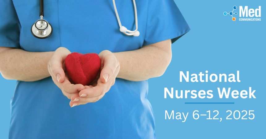 MEDCommInc's tweet photo. In recognition of the important contributions made by nurses in the United States and around the world, we celebrate Nurses Week, May 6-12. We thank the nurses on the Med Communications team, and those in health care roles worldwide, for their strength, dedication, and service. https://t.co/fjMMkr0fSP