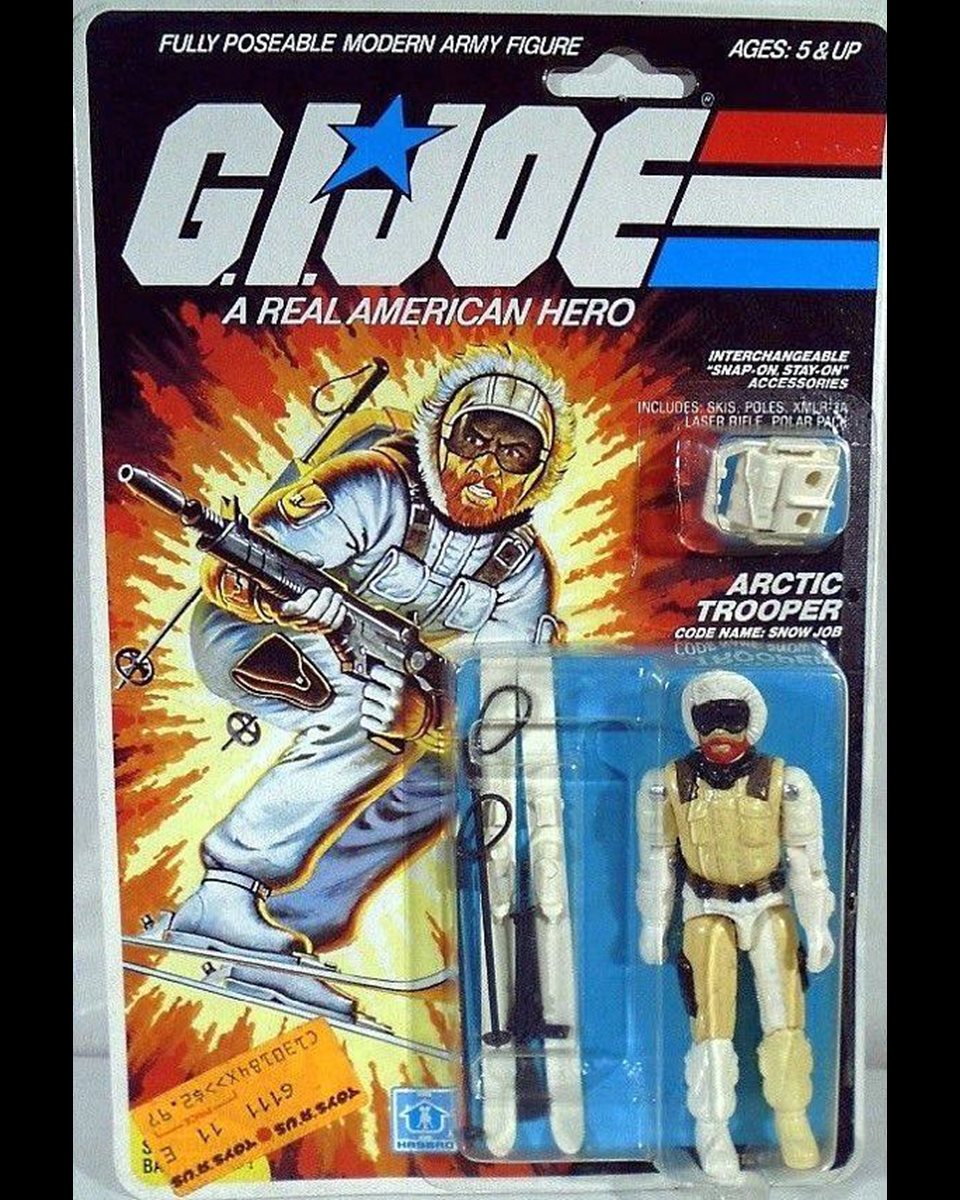 Arctic Trooper. Code Name: SNOW JOB. First appeared on toy store shelves in 1983.

ROLL CALL: Have him / had him / want him?!