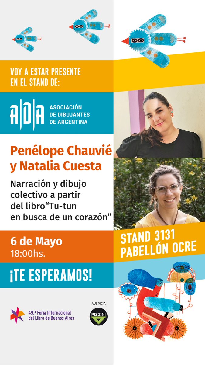 Si andás por la <a href="/ferialibro/">Feria del Libro</a> aprovechá este lindo encuentro donde vas a poder conocer a la autora y a la ilustradora de nuestro libro.
Te esperamos!!!
Todavía no lo tenés??? Poder acercarte al stand 602 del Instituto Cultural de la Provincia de Buenos Aires o bien en nuestra web.