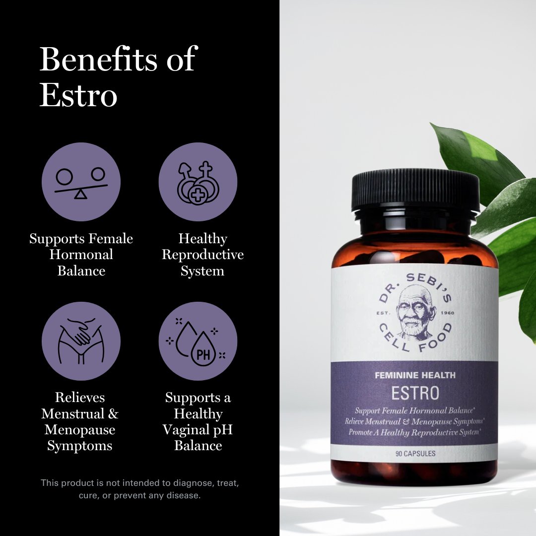 Why do we love Estro? See for yourself! ♀️

#DrSebi #Healing #WomensHealth #MothersDay #HealthandWellness