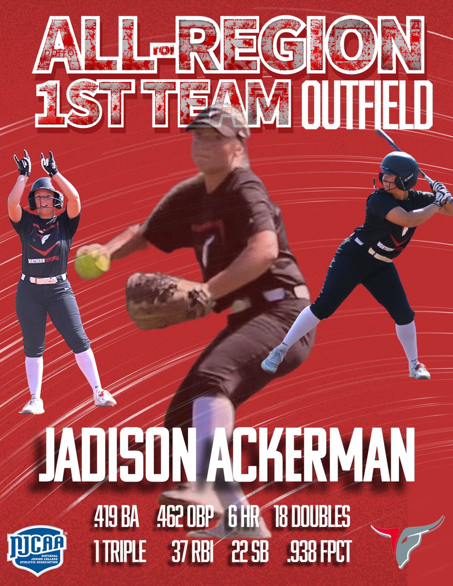 NOC Tonk Softball (@noctonksb) on Twitter photo Congratulations to our All-Region First Team OF selection <a href="/Jadison_05/">Jadison Ackerman</a> ! This kid can swing it -- one of the best lefties around! Congrats Jaddy!
#NOCTonkSB Congratulations to our All-Region First Team OF selection <a href="/Jadison_05/">Jadison Ackerman</a> ! This kid can swing it -- one of the best lefties around! Congrats Jaddy!
#NOCTonkSB