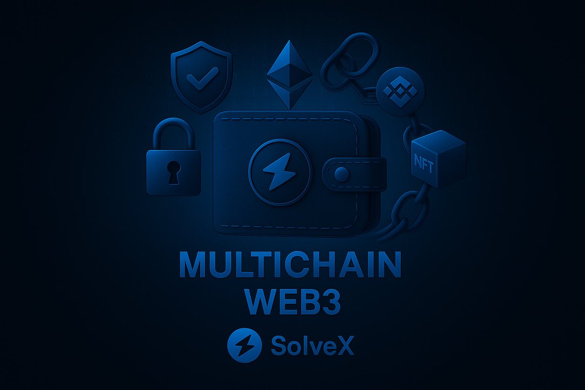 Your assets. Your control. Your chain.🗝️

SolveX Wallet is a multichain gateway to Web3:
✔️ Supports EVM chains &amp; NFTs
✔️ End-to-end encrypted
✔️ Built-in DeFi, staking &amp; DAO tools

Security isn’t a feature — it’s the default.
#SolvexLearn  #SolveX #Web3 #DeFi #CryptoWallet