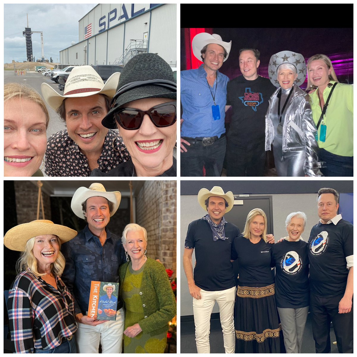 Elon wears a lot of hats, so do I, <a href="/kimbal/">𝙺𝚒𝚖𝚋𝚊𝚕 𝙼𝚞𝚜𝚔 🤠</a> and <a href="/ToscaMusk/">Tosca Musk</a> However, we are not the same🤪😂😂
