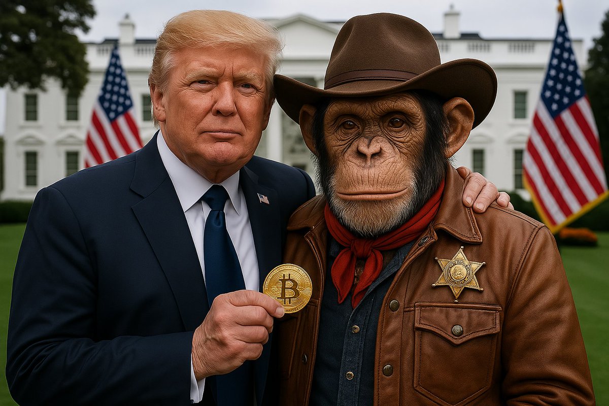 Sheriff Monkeys (@sheriffmonkeys) on Twitter photo Sheriff Asher visited President Trump (<a href="/realDonaldTrump/">Donald J. Trump</a>). Bitcoin and Green Energy were discussed during the meeting. Sheriff Asher visited President Trump (<a href="/realDonaldTrump/">Donald J. Trump</a>). Bitcoin and Green Energy were discussed during the meeting.