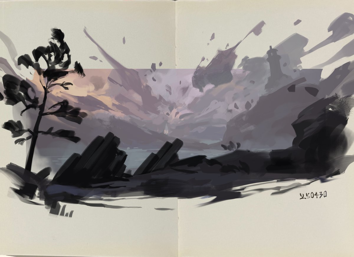lor_baa's tweet image. some random doodles in my sketchbook recently~