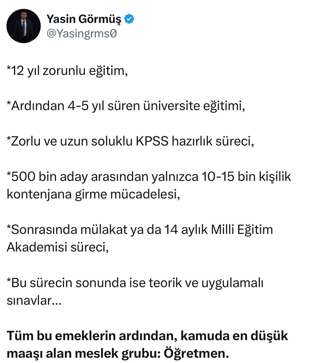 ogretmenlersyfs's tweet photo. Emeklerimize yazık! https://t.co/SB9hk8CR5o