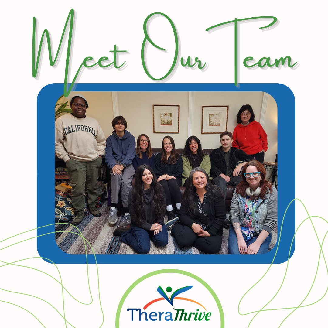 TheraThriveCo's tweet photo. ✨ Meet our team at TheraThrive! We are a collaborative, compassionate, neuroaffirming, and inclusive space where you can feel seen, heard, and understood.  
You don’t have to do it alone—healing happens in community 💙🏳️‍🌈🧠
#NeurodivergentAffirming #LGBTQSupport #YouAreNotAlone https://t.co/5C4CLHBCUs