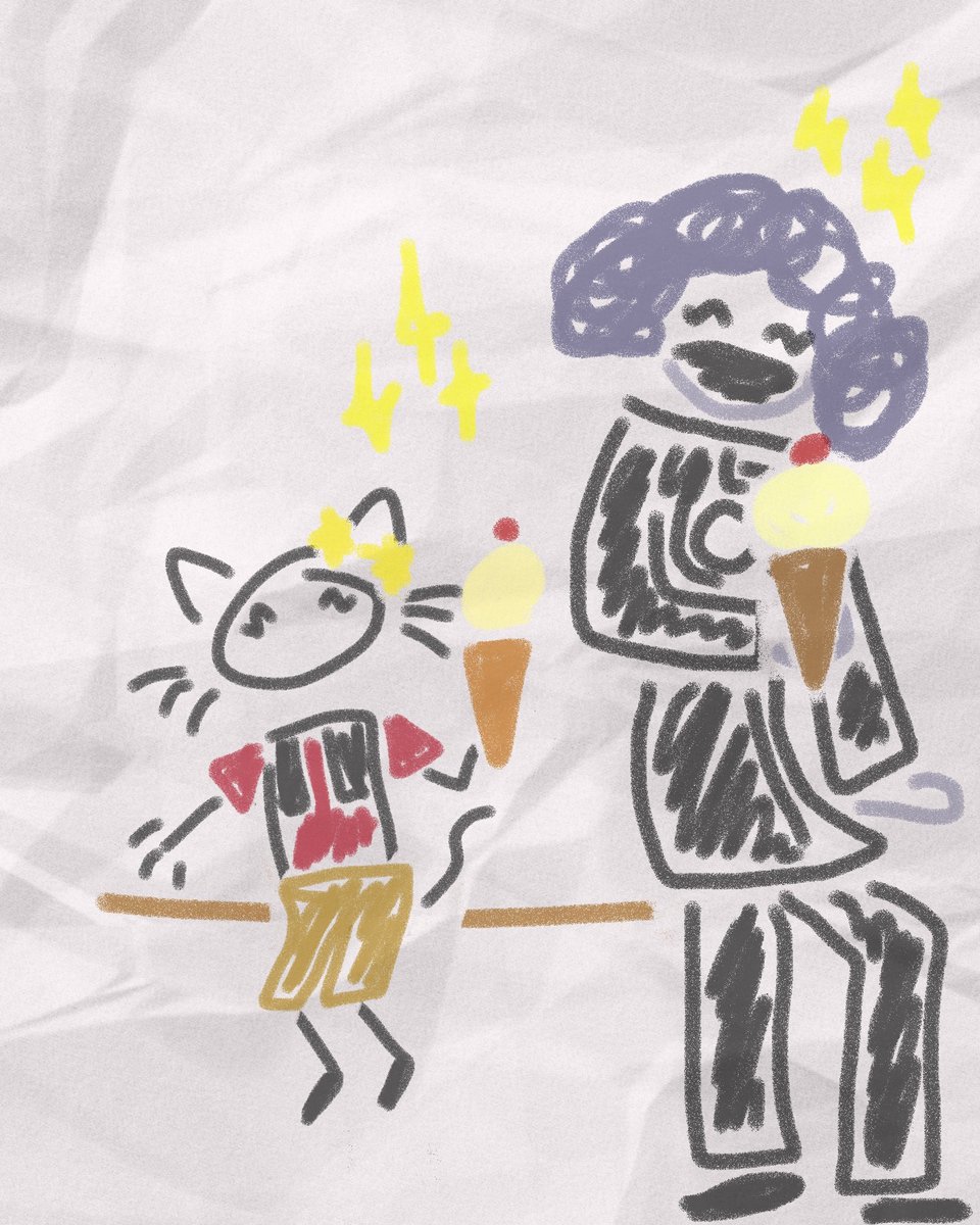 MsFillyFuzzypaw's tweet photo. Hiya champs! Nice weather today!
I was taking a stroll down my street and i remember that i have to draw a really nice picture! And here it is! It's me and miss Rainmaker tasting toon-food! https://t.co/kY6DYCg6Rb